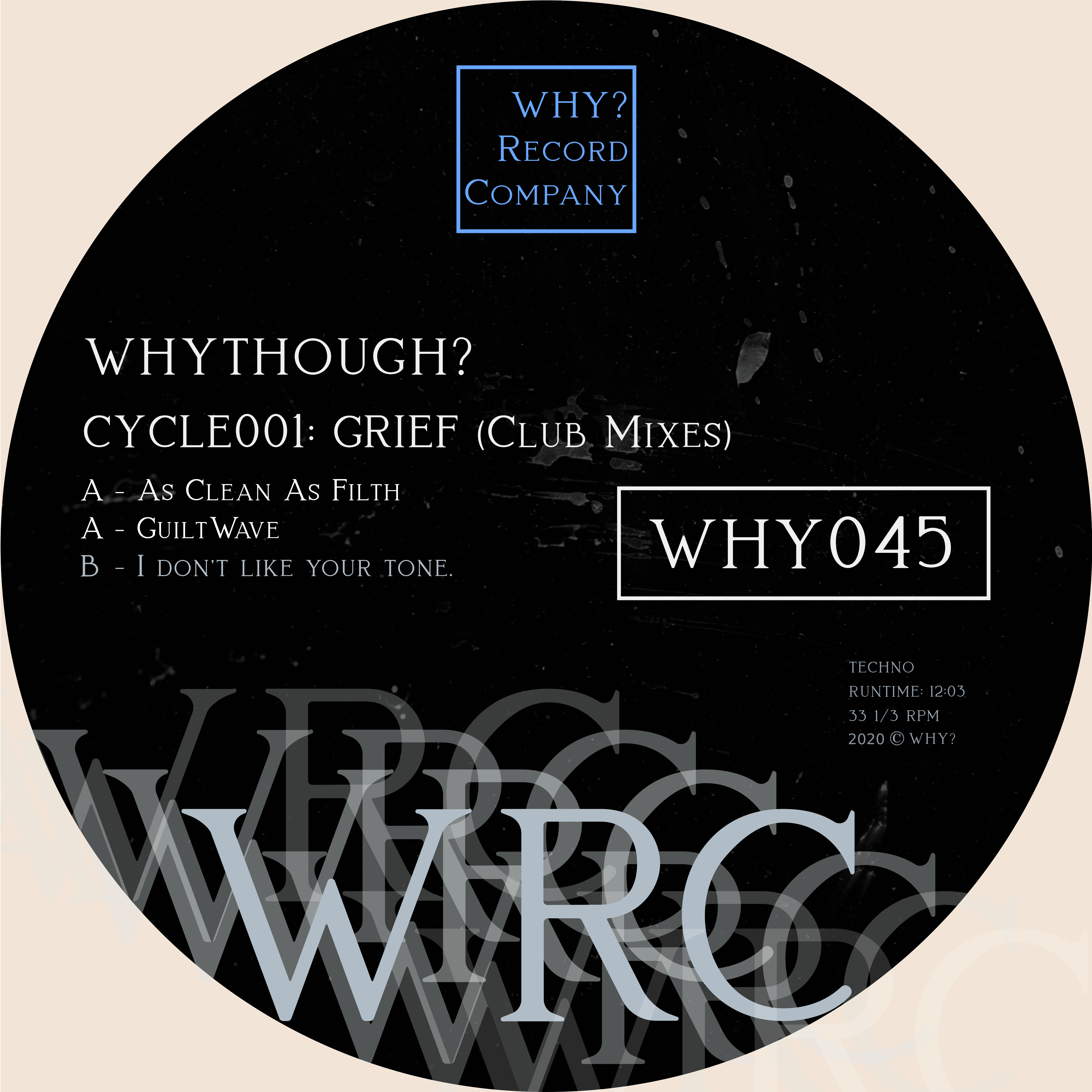 CYCLE001: GRIEF (Club Mixes) Album Art